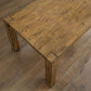 Rustic Solid Wood Dining Table - Vintage Brown Finish