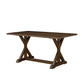 Rustic Granary Dark Brown Modern Farmhouse Dining Table