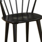 Set of 2 Black Indoor Dining Chairs