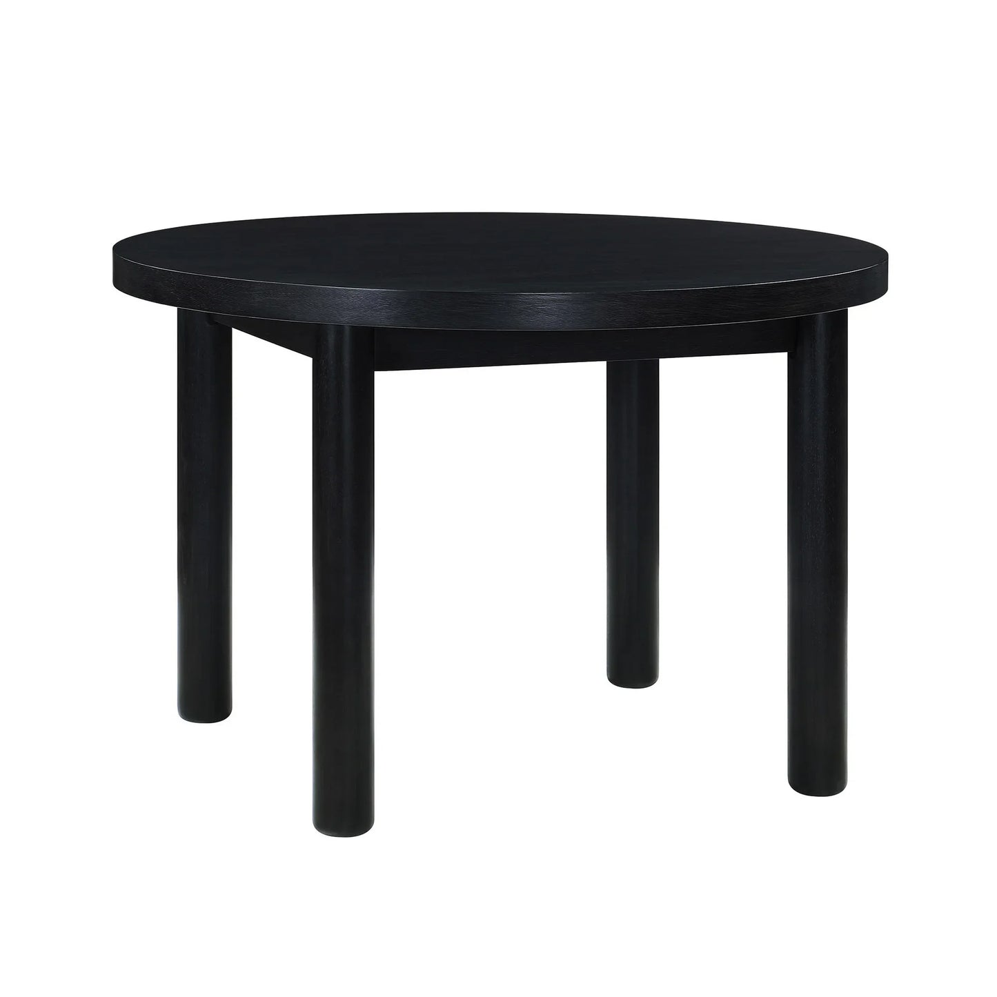 Round Dining Table with Charcoal Finish