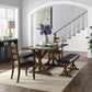 Rustic Granary Dark Brown Modern Farmhouse Dining Table