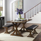 Rustic Granary Dark Brown Modern Farmhouse Dining Table