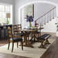 Rustic Granary Dark Brown Modern Farmhouse Dining Table