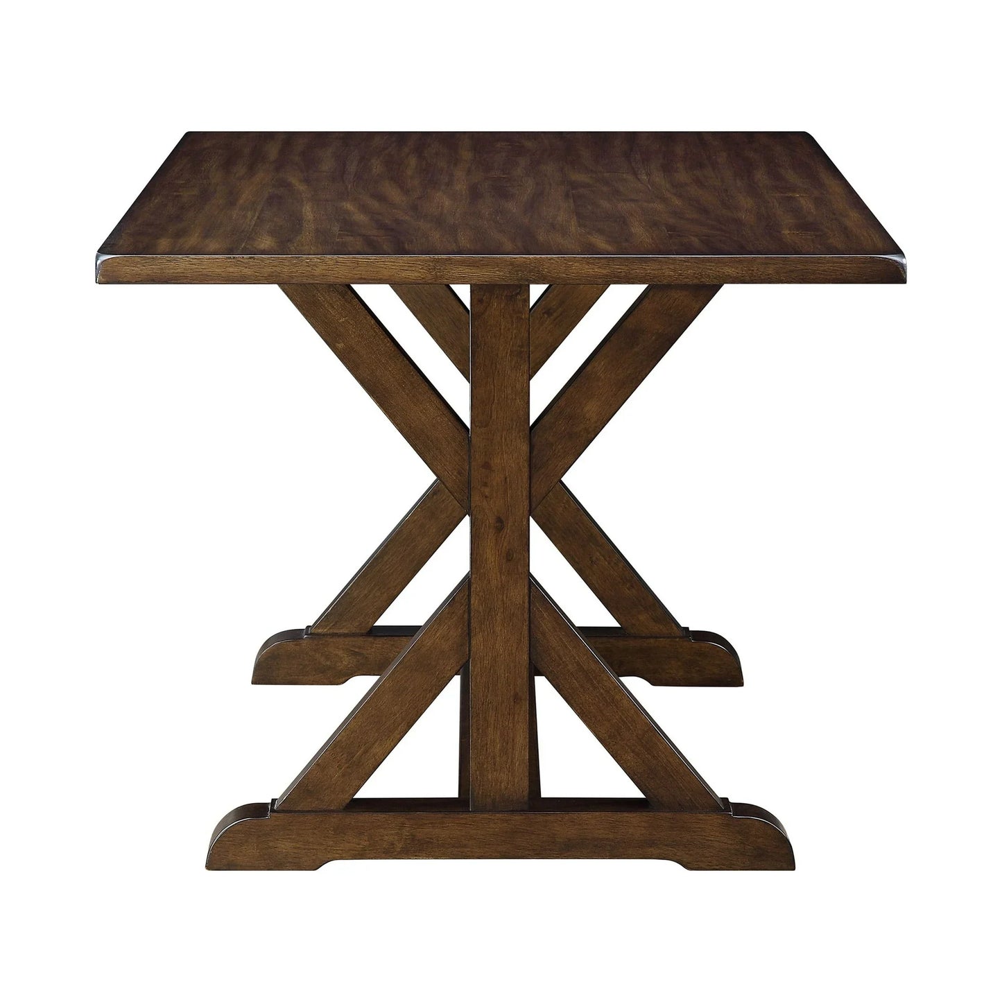 Rustic Granary Dark Brown Modern Farmhouse Dining Table