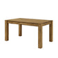 Rustic Solid Wood Dining Table - Vintage Brown Finish