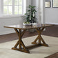 Rustic Granary Dark Brown Modern Farmhouse Dining Table