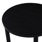 Round Dining Table with Charcoal Finish