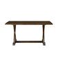 Rustic Granary Dark Brown Modern Farmhouse Dining Table